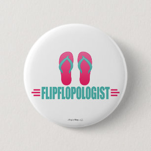 Funny Flip Flops Button