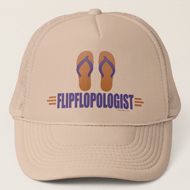 Funny Flip Flops Truckerkappe (Vorderseite)