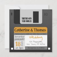 Funny Floppy Disc 80er 90s Wedding