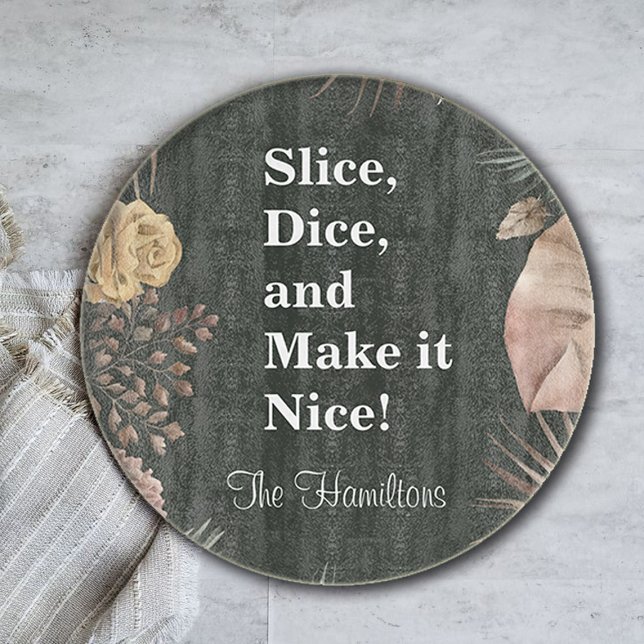 Funny Floral Custom Cutting Board Schneidebrett (Von Creator hochgeladen)