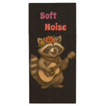 Funny floral Gitarre Niedlich RaccoonMusik Lover