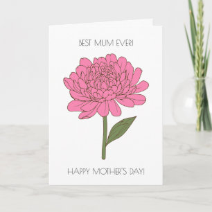 Funny Floral Mother Day Card Karte