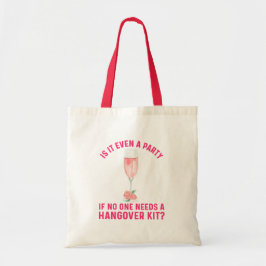 Funny Floral Wine Hangover Kit Bachelorette Tragetasche
