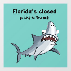 Funny Florida New York Window Decal Fensteraufkleber