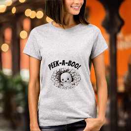 Funny Flüchtige Blick a Boo Peeking Baby Ghost T - T-Shirt