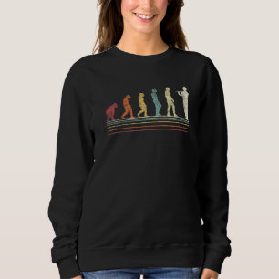 Funny Flute Player Evolution Flutist Retro Vintag Sweatshirt