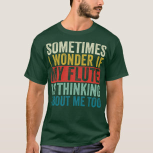 Funny Flute Retro Flutist Design T-Shirt