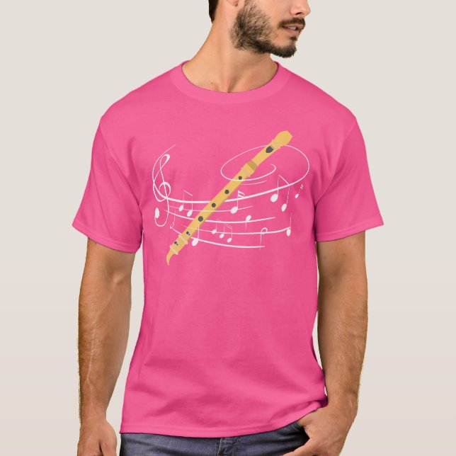 Funny Flute Shirt Flute Geschenk (Vorderseite)