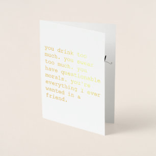 Funny Folie Bridesmaid Karte