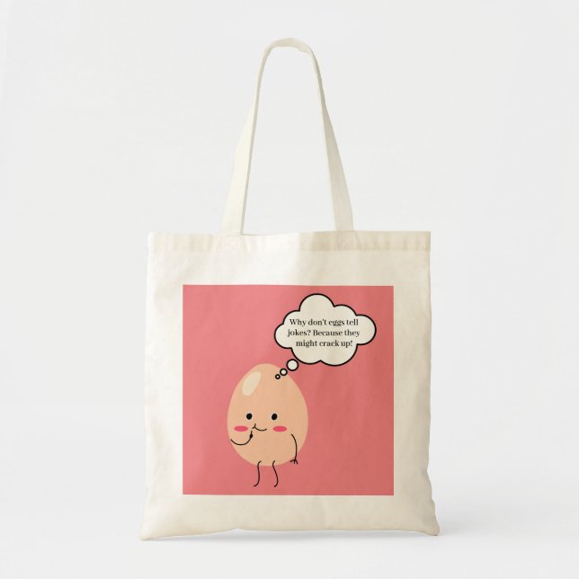 Funny Food Joke Tote Bag Tragetasche (Vorne)