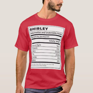 Funny Food Label weibliche Zutaten SHIRLEY T-Shirt