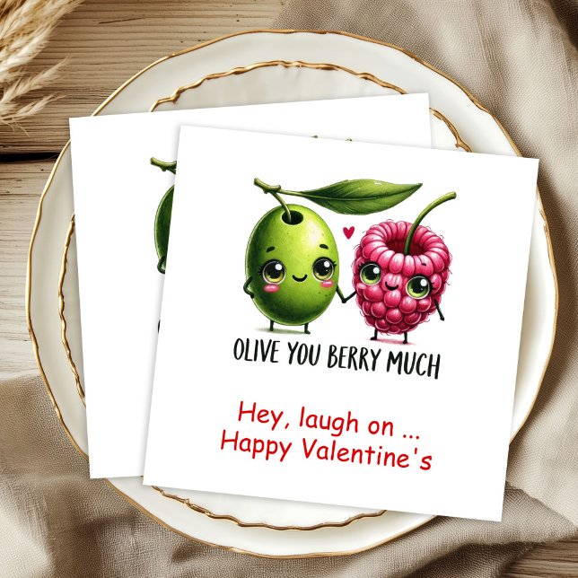 Funny Food Personalized Sweet Valentine Napkins Serviette (Funny Food Personalized Sweet Valentine Napkins

)