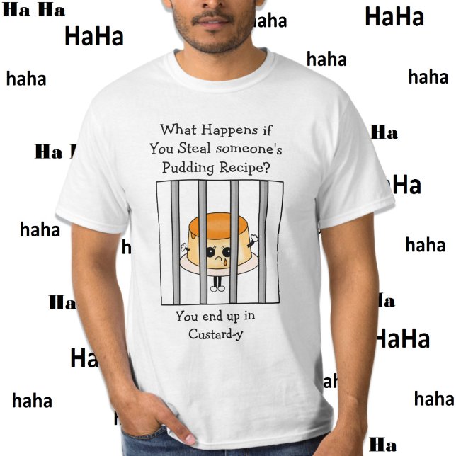 Funny Food Puff | Custard Joke T-Shirt (Von Creator hochgeladen)