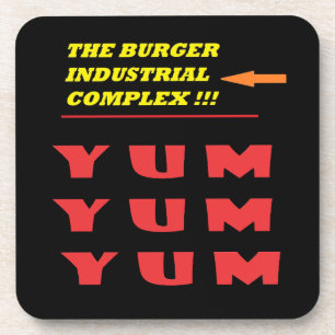 Funny Food Witz über unseren viel geliebten Burger Getränkeuntersetzer