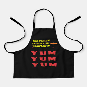 Funny Food Witz über unseren viel geliebten Burger Schürze