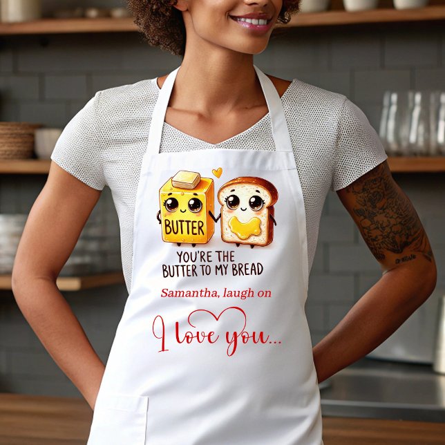 Funny Foods Personalized Best Valentine Gift Apron Schürze (Funny Foods Personalized Best Valentine Gift Apron)