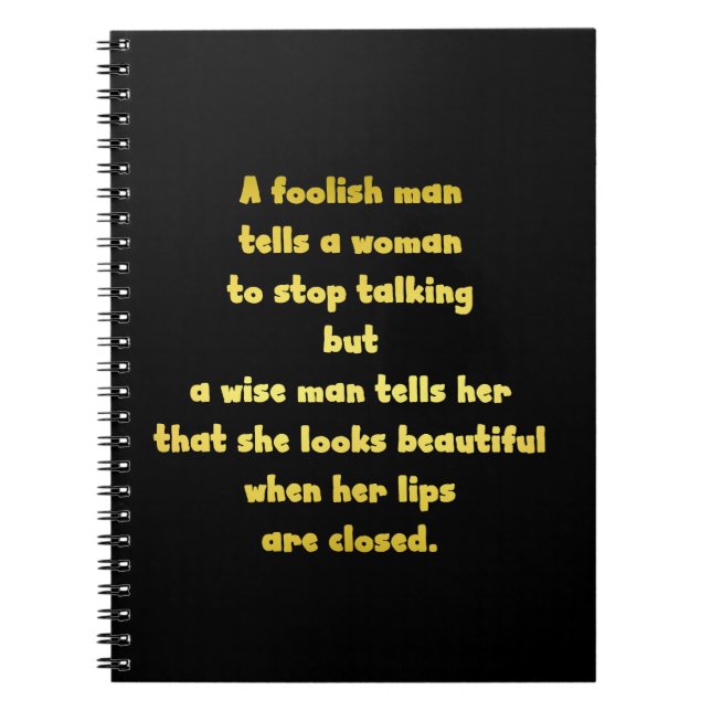 Funny Foolish und Wise Man Joke Notizblock (Vorderseite)
