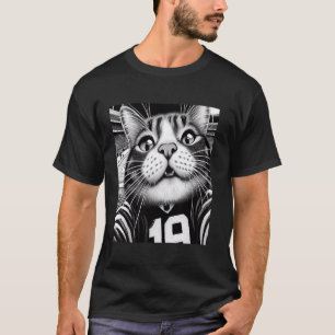Funny Football Cat Selfie Game Day Cats Seliden T-Shirt