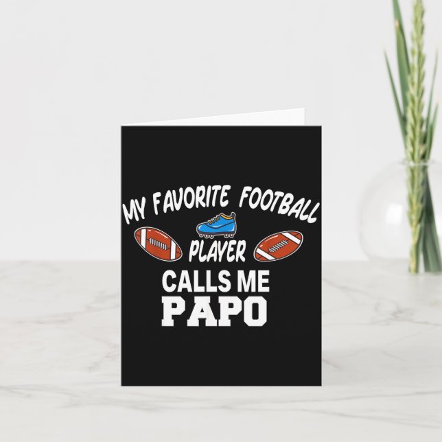 Funny Football Dad Pride Pa Fan Srts Family  Karte (Vorderseite)