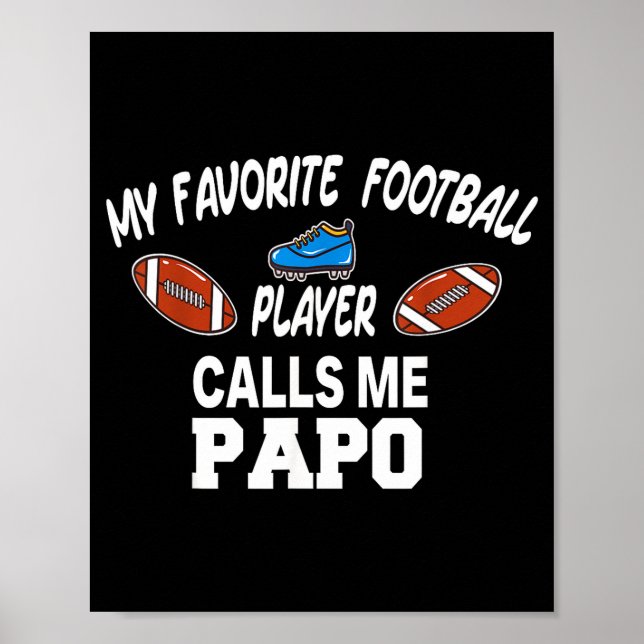 Funny Football Dad Pride Pa Fan Srts Family  Poster (Vorne)
