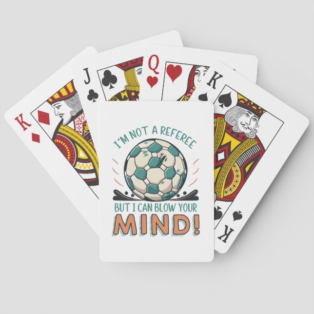 Funny Football Design Spielkarten (Rückseite)