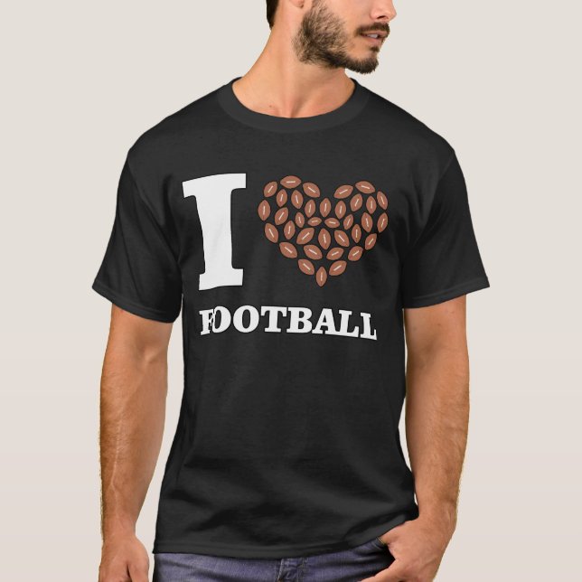 Funny Football Design T-Shirt (Vorderseite)
