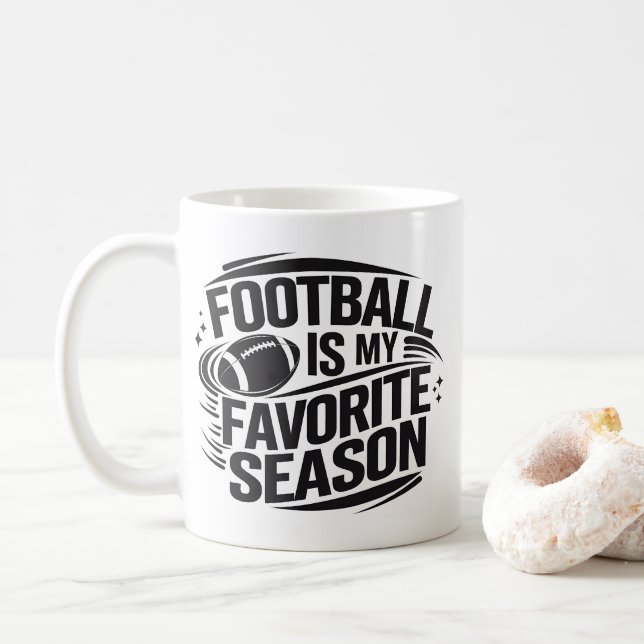 Funny Football ist mein Lieblingsspielertrainer in Kaffeetasse (Mit Donut)