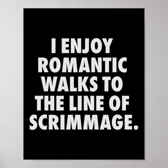 Funny Football Lineman for Men Offensive Poster (Vorne)