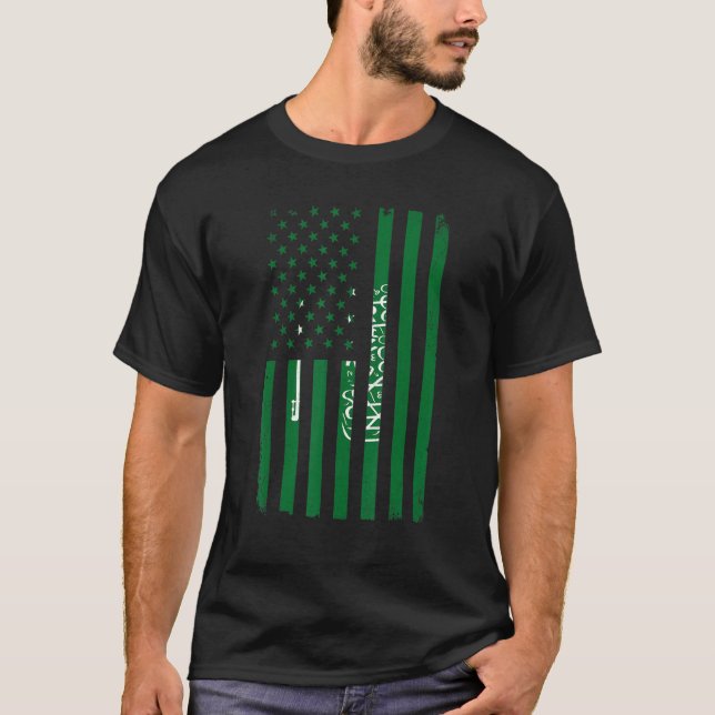 Funny Football Lover Saudi Arabien Saudis Flag Soc T-Shirt (Vorderseite)
