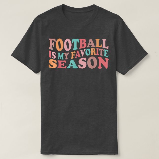 Funny Football Lover Sports Football ist mein Favo T-Shirt (Design vorne)