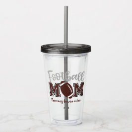 Funny Football Mama Acrylic Tumbler Acryltrinkbecher
