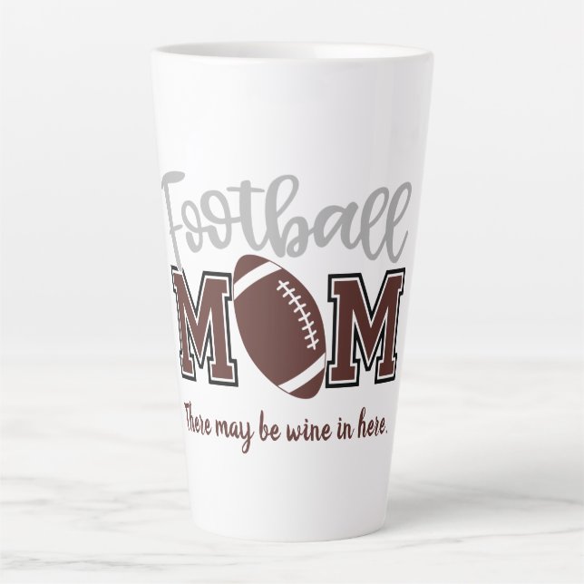 Funny Football Mama Milchtasse (Vorderseite)