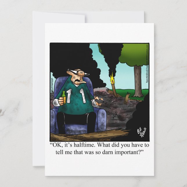 Funny Football Party Einladungen (Vorderseite)