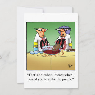 Funny Football Party Einladungen