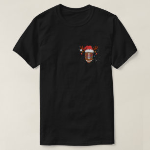 Funny Football Rentier Weihnachtsmannmütze Weihnac T-Shirt