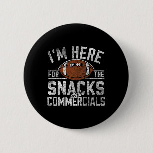 Funny Football Snacks und Werbegeschenke für mich Button