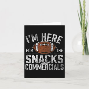 Funny Football Snacks und Werbegeschenke für mich Karte