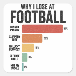 Funny Football Sport Warum ich beim Rugby Spiel ve Quadratischer Aufkleber