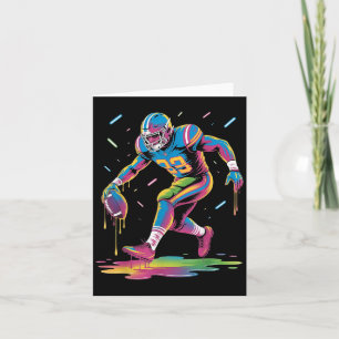 Funny Football Tropfen Boy Kid Jugend Gefärbte Kra Karte