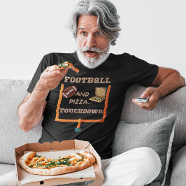 Funny Football und Pizza Shirt