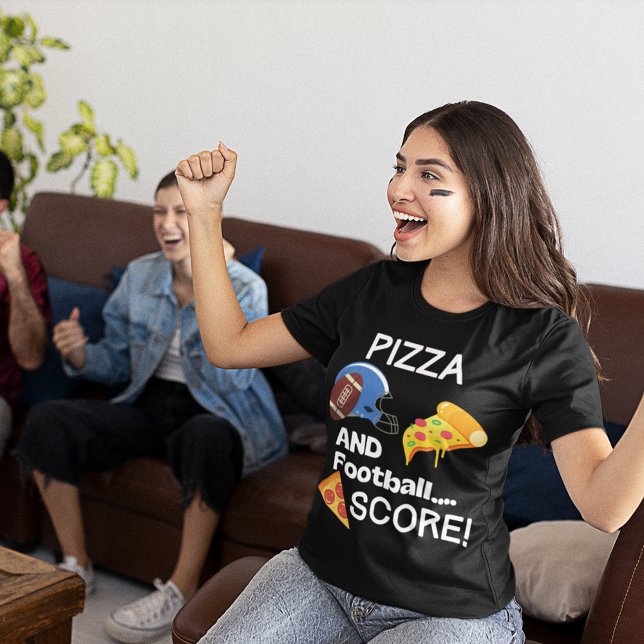 Funny Football und Pizza T-Shirt (Von Creator hochgeladen)