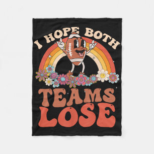 Funny Football Zitat Ich hoffe, beide Teams verlie Fleecedecke