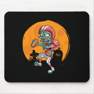 Funny Footll Zombie Player Halloween Football Spor Mousepad