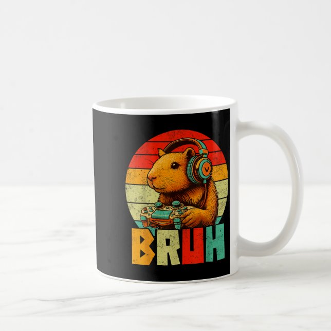 Funny For Capybara Lovers Mens Boys Kids Graphics  Kaffeetasse (Rechts)