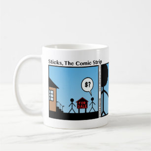 Funny For Sale Sign Stickman Tasse - 106