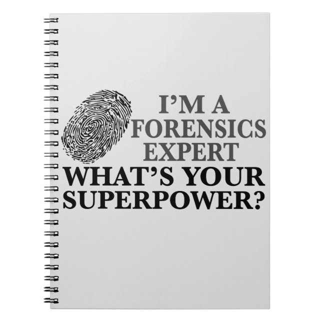 Funny Forensics Expert Notizblock (Vorderseite)