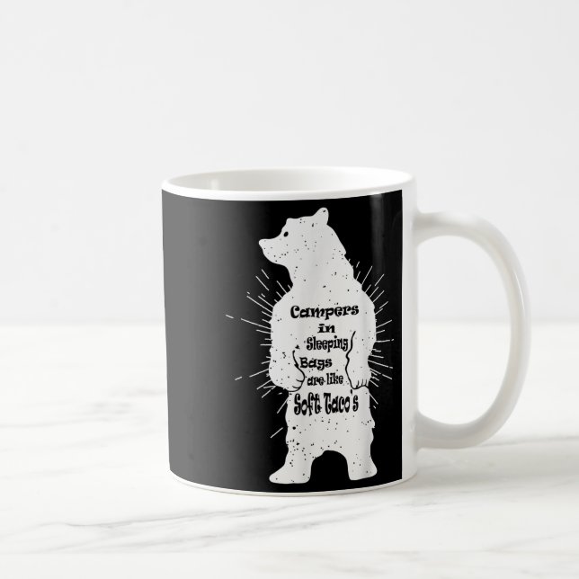 Funny Forest Bear Camping Wanderangebot Kaffeetasse (Rechts)
