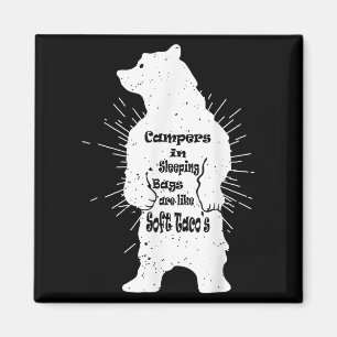 Funny Forest Bear Camping Wanderangebot Magnet