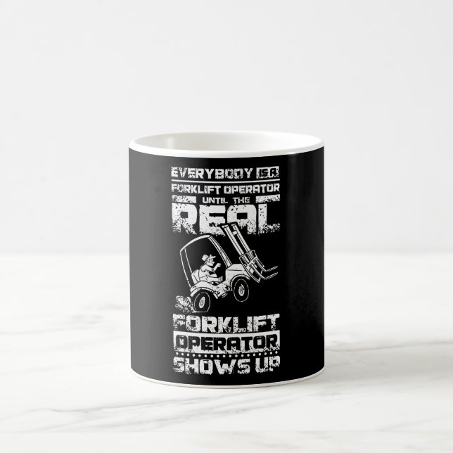 Funny Forklift Operator Kaffeetasse (Mittel)