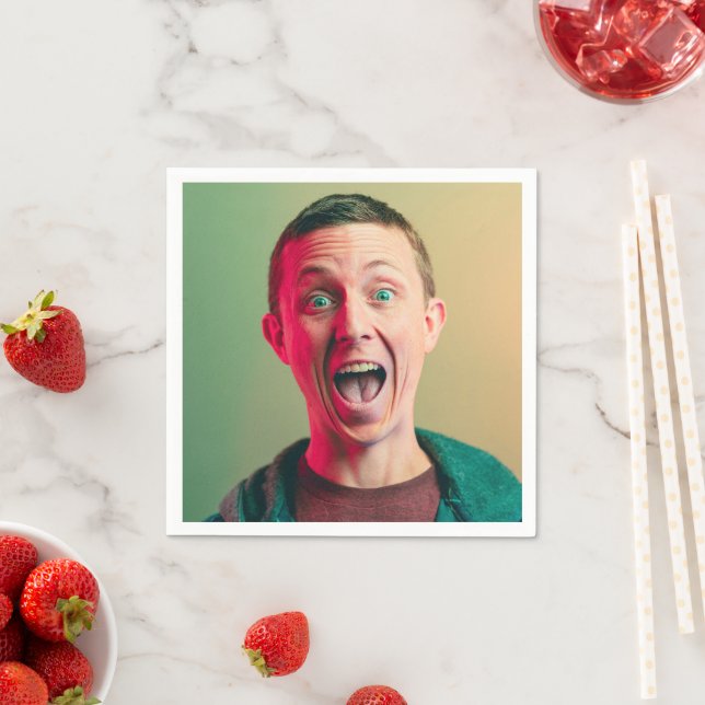 Funny Foto Birthday Celebrant Serviette (Beispiel)